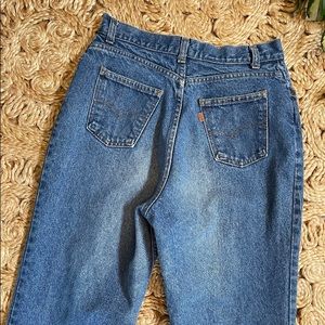 Vintage Orange Tab Levi’s High Waisted Jeans